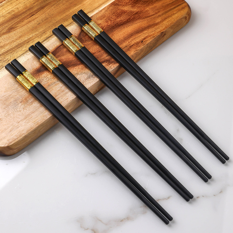  Food-grade Alloy Heat-resistant Food-grade High-end Alloy Chopsticks