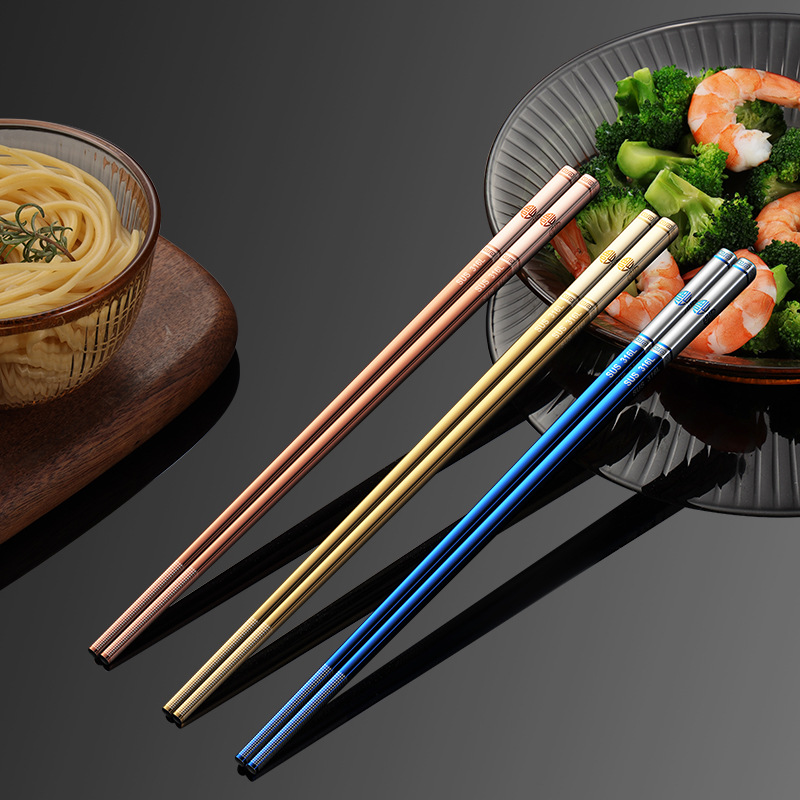 Laser-Engraved Stainless Steel Chopsticks